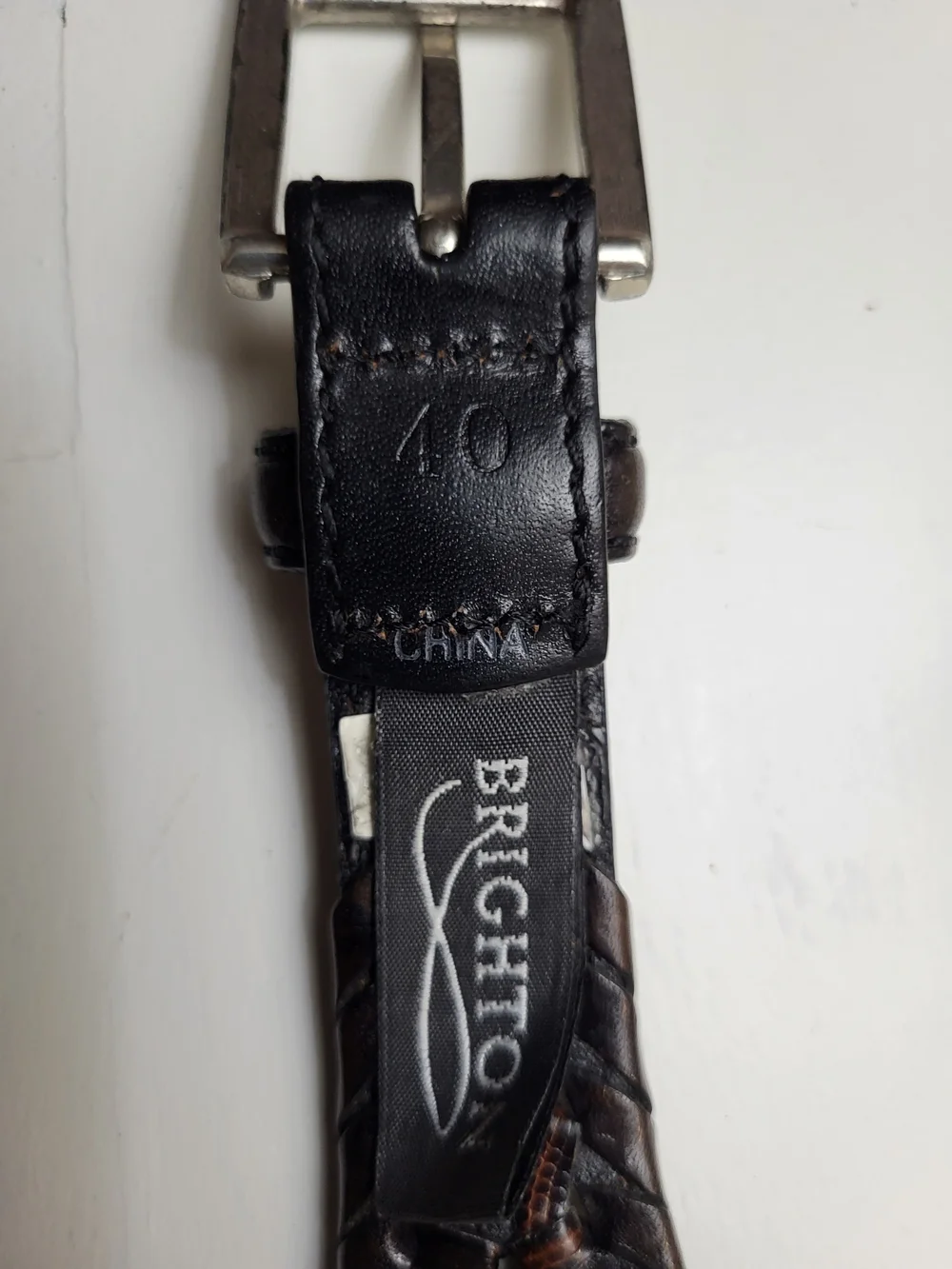Brighton woven leather